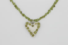 Load image into Gallery viewer, Peridot Heart Necklace