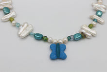 Load image into Gallery viewer, Blue Crush Butterfly Necklace
