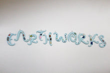 Load image into Gallery viewer, Letter Blue charms