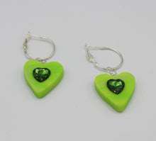 Load image into Gallery viewer, Heart Space Hoops