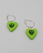 Load image into Gallery viewer, Heart Space Hoops