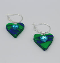 Load image into Gallery viewer, Heart Space Hoops