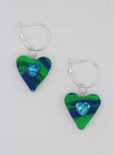 Load image into Gallery viewer, Heart Space Hoops