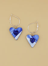 Load image into Gallery viewer, Heart Space Hoops