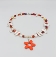 Load image into Gallery viewer, Orange Anemone Necklace