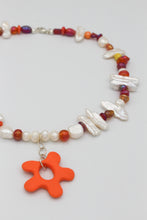 Load image into Gallery viewer, Orange Anemone Necklace