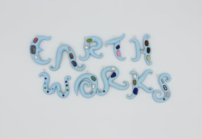 Letter Blue charms