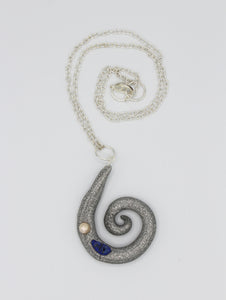 Upward Spiral Charm necklace