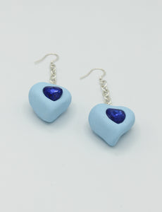 Dewdrop Heart earrings