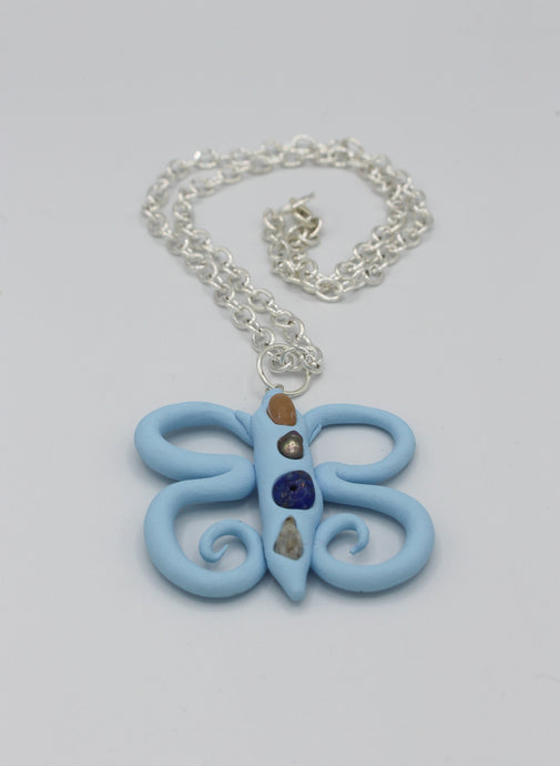 Butterfly charm necklace