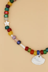 Rainbow Clam Necklace