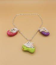 Load image into Gallery viewer, Coral triplets necklace