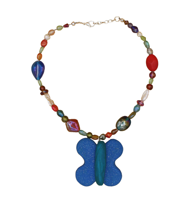 Metamorphosis Necklace- Blue Rain